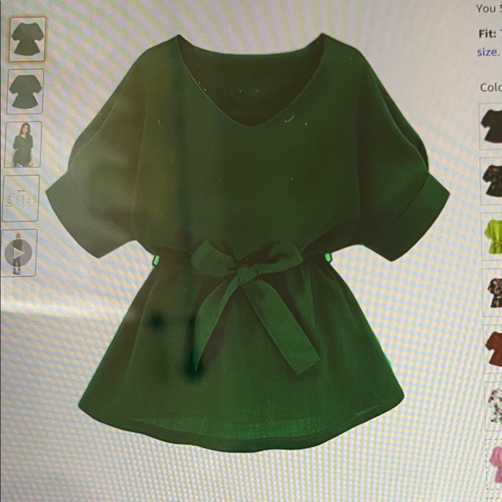 Hunter green top